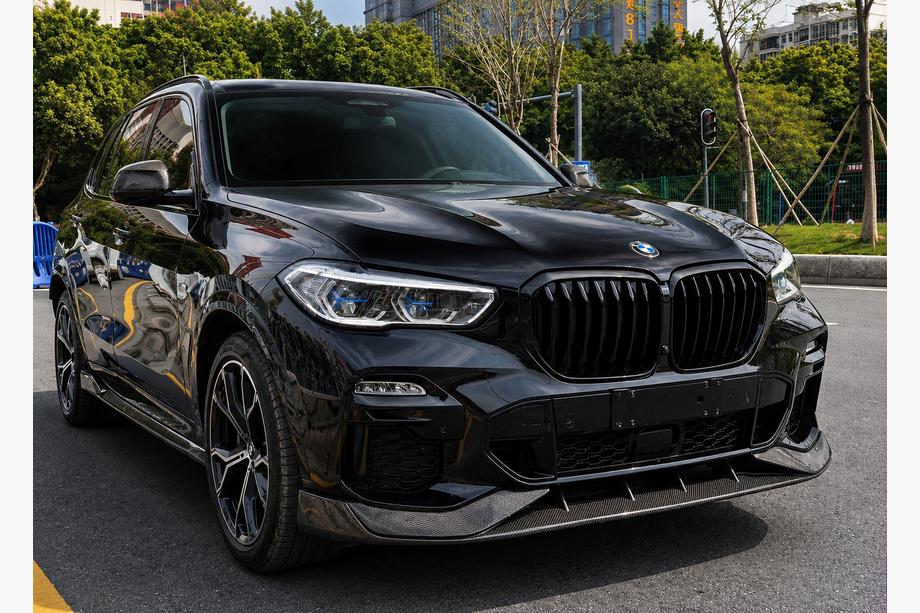 BMW X5 G05 2019–2026 Predný lip spojler nárazníka Paradigm V-1 (2018-2022, pravý karbón) Fotografia 1
