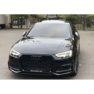 Mriežky hmlových svetiel s otvorom RS-Style (2015-2019, 2 ks, čierne) Audi A4 B9 2015–2024 fotografia 2