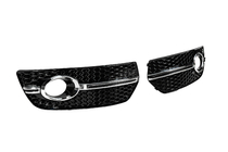 Audi Q5 2008–2017 Mriežky hmlových svetiel RS-Style (2008-2012, 2 ks, čierne s chrómom) fotografia 3