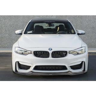 Predný lip spojler na nárazník DPT Lip V-2 (pre M4, lesklá čierna) BMW 4 séria F32/F33/F36 2012–2020 fotografia 1