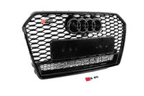 Audi A6 C7 2011–2017 Predná čierna maska chladiča RS-style s nápisom Quattro (2014-2017) fotografia 3
