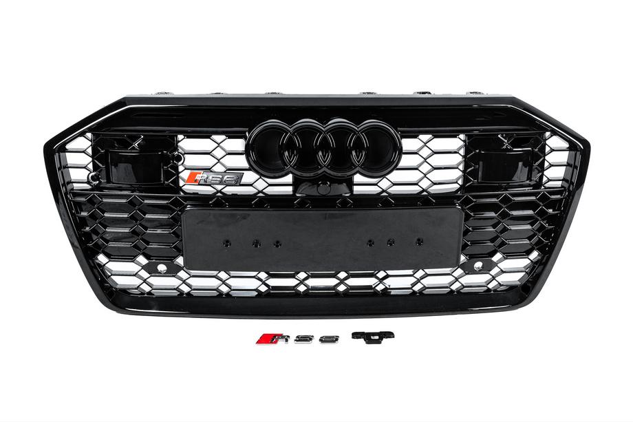 Audi A6 C8 2018–2025 Predná mriežka RS-style (s ACC, čierna) Image