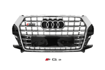 Audi Q3 2011–2019 Predná maska SQ-Style (2015-2019, čierna s chrómom) fotografia 1