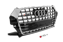 Audi Q3 2011–2019 Predná maska SQ-Style (2015-2019, čierna s chrómom) fotografia 3
