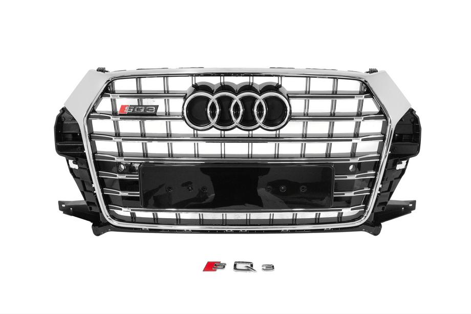 Audi Q3 2011–2019 Predná maska SQ-Style (2015-2019, čierna s chrómom) Image