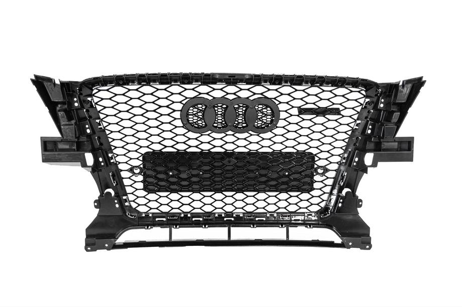 Audi Q5 2008–2017 Predná maska RSQ-Style (2008-2012, čierna s chrómom) Fotografia 4