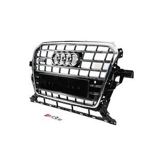 Predná maska SQ-Style (2012-2017, čierna s chrómom) Audi Q5 2008–2017 fotografia 2