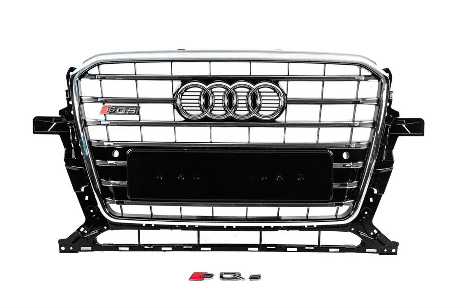Audi Q5 2008–2017 Predná maska SQ-Style (2012-2017, čierna s chrómom) Image