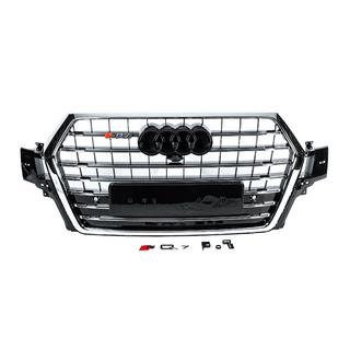 Predná maska chladiča SQ-Style V-2 (2015-2019, čierna s chrómom) Audi Q7 2015–2026 fotografia 1