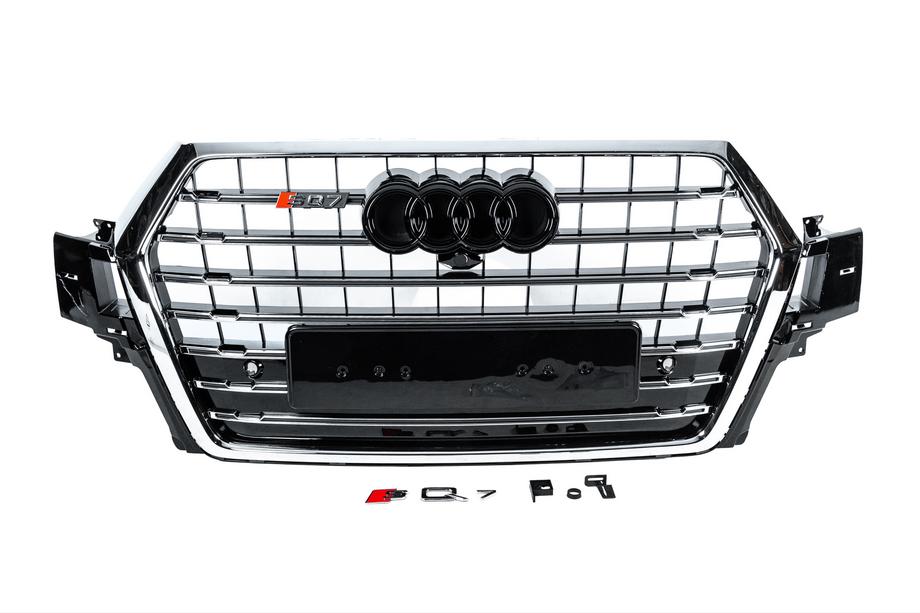 Audi Q7 2015–2026 Predná maska SQ7-Style (2015-2019, čierna s chrómom) Image