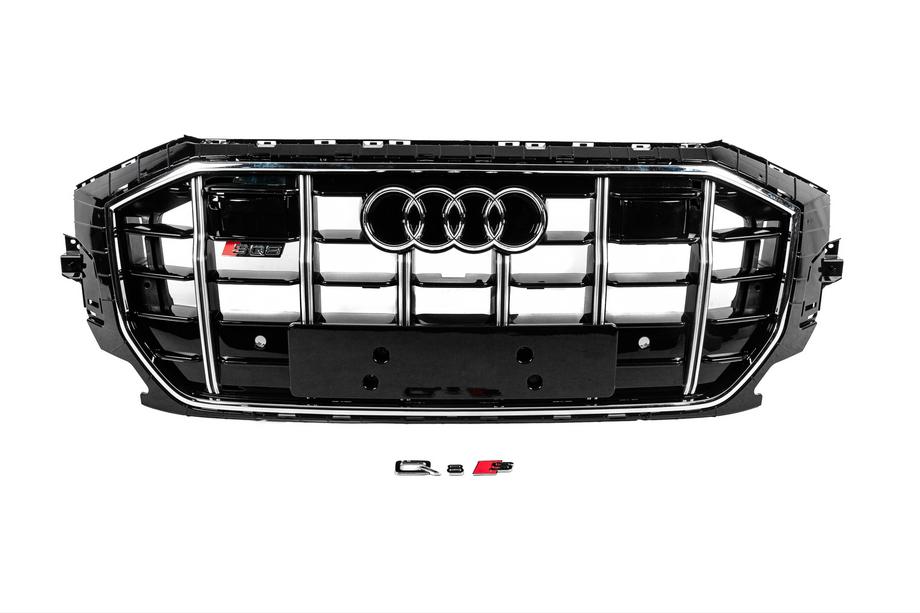 Audi Q8 2018– Predná maska SQ-Style (2018-2023, čierna s chrómom) Image