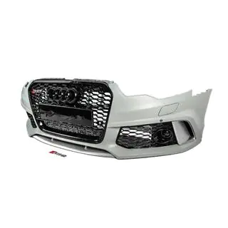 Predný nárazník s čiernou mriežkou RS6-Style (2011-2014) fotografia 3