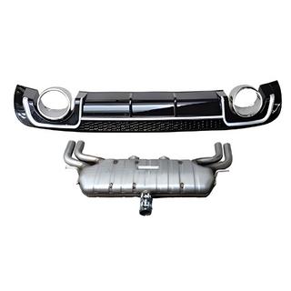 Zadný difúzor s koncovkami výfuku V-2 (pre S/S-Line, 2012-2020) Audi A3 2012–2020