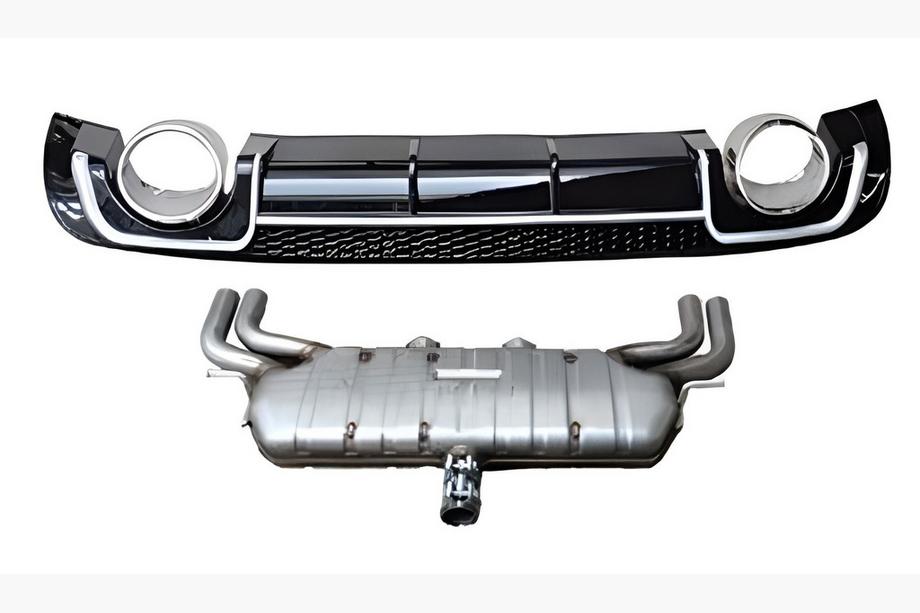 Audi A3 2012–2020 Zadný difúzor s koncovkami výfuku V-2 (pre S/S-Line, 2012-2020) Image