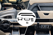 Land Rover Defender 2019– Čierne kryty palubnej dosky fotografia 1