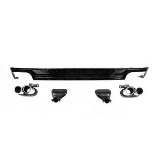 Zadný difúzor s koncovkami výfuku S-Style (pre Base) Audi A6 C8 2018–2025 fotografia 2