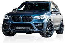 BMW X4 G02 2018– Obličkové mriežky M-Look (lesklá čierna) fotografia 2