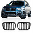BMW X4 G02 2018– Obličkové mriežky M-Look (lesklá čierna) fotografia 12