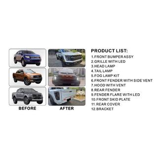 Kompletný bodykit (dizajn F150 Raptor 2023) fotografia 3