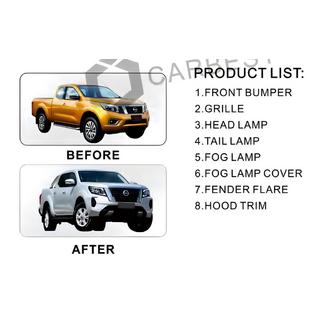 Facelift (restyling) upgrade sada na verziu 2021 (pre ročníky 2015–2020) Nissan Navara/NP300 2016– fotografia 3