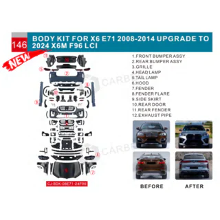 Faceliftový kit pre X6M F96 LCI fotografia 3