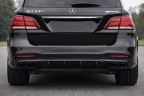 Mercedes GLE/ML class W166 2011–2018 Zadný difúzor pre GLE (dizajn GLE63 Black) fotografia 1