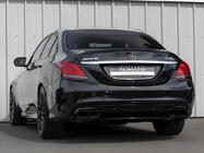 Mercedes C-class W205 2014–2021 Zadný difúzor s koncovkami výfuku, čierny (Dizajn C63 2018-2021) fotografia 1