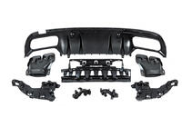 Mercedes C-class W205 2014–2021 Zadný difúzor s koncovkami výfuku, čierny (Dizajn C63 2018-2021) fotografia 6