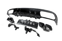 Mercedes C-class W205 2014–2021 Zadný difúzor s koncovkami Black (pre Coupe dizajn AMG63) fotografia 4