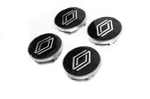 Renault Stredové krytky diskov, čierne s krúžkom (59 mm / 55 mm, 4 ks) fotografia 2