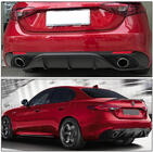 Alfa Romeo Giulia 2016–2022 Difúzor zadného nárazníka s koncovkami V1 (plast) fotografia 4