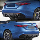 Alfa Romeo Giulia 2016–2022 Difúzor zadného nárazníka s koncovkami V1 (plast) fotografia 5