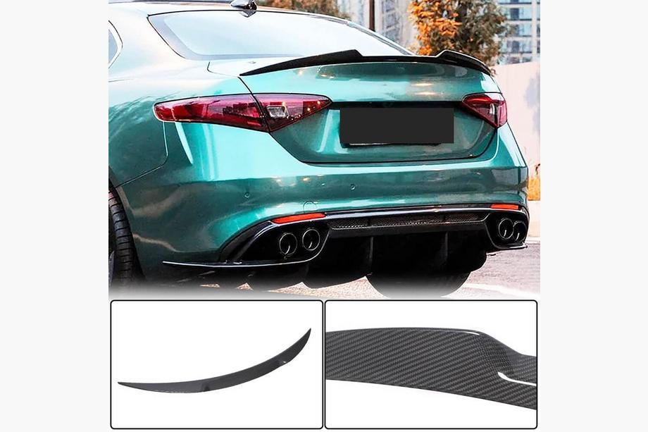 Alfa Romeo Giulia 2016–2022 Spojler V5 (suchý karbón) Fotografia 2