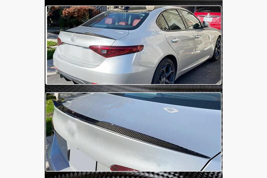 Alfa Romeo Giulia 2016–2022 Spojler V5 (suchý karbón) Fotografia 6