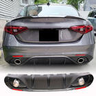 Alfa Romeo Giulia 2016–2022 Difúzor zadného nárazníka s koncovkami výfuku V2 (pre Base, Carbon) fotografia 1