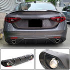 Alfa Romeo Giulia 2016–2022 Difúzor zadného nárazníka s koncovkami výfuku V2 (pre Base, Carbon) fotografia 2
