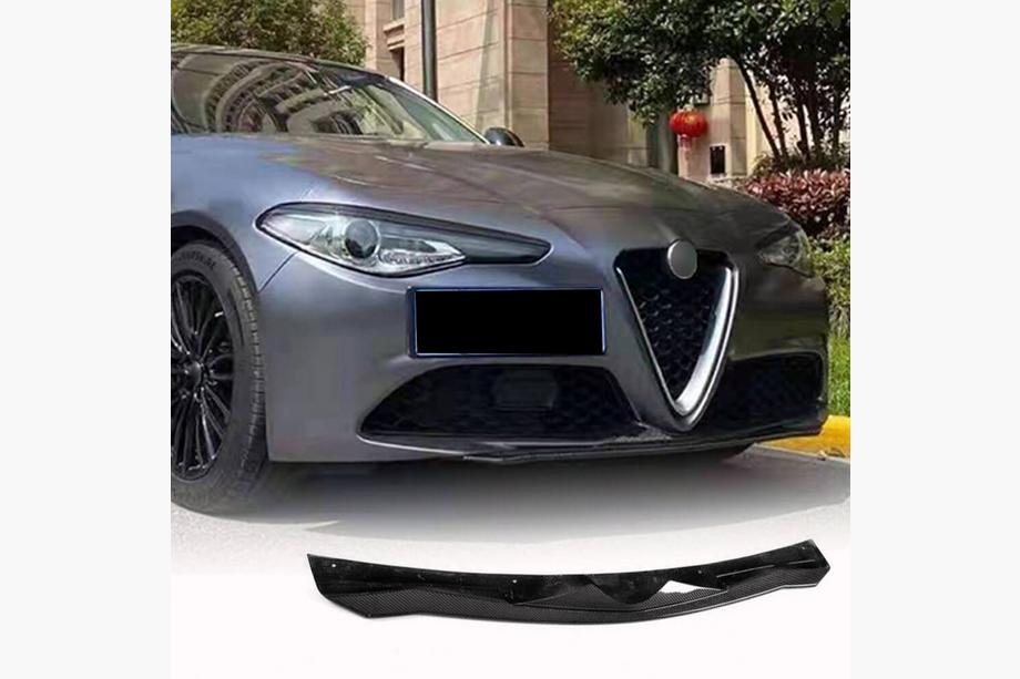 Alfa Romeo Giulia 2016–2022 Predný nárazníkový lip spojler Lip V2 (pre Base, karbón) Image