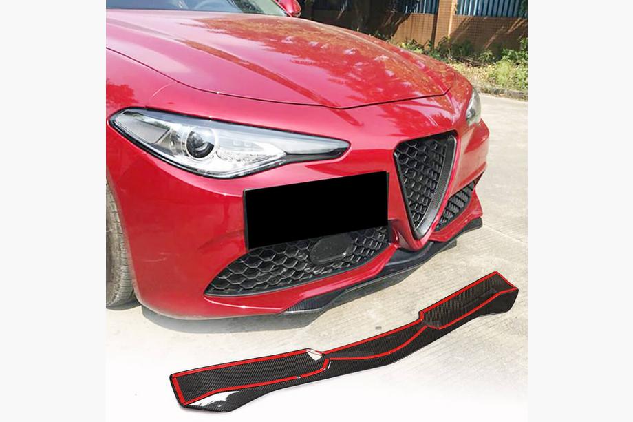 Alfa Romeo Giulia 2016–2022 Predný nárazníkový lip spojler (pre Sport, karbón) Fotografia 1