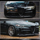 Alfa Romeo Giulia 2016–2022 Lip spojler predného nárazníka Carbon V2 (Carbon) fotografia 6