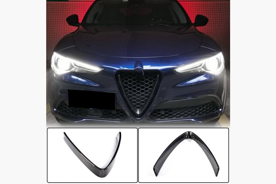 Alfa Romeo Stelvio 2016– Kryt masky chladiča (2017-2023, suchý karbón) Image