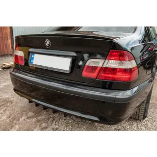 Univerzálny zadný difúzor typ E (čierny lesklý, ABS plast) fotografia 1