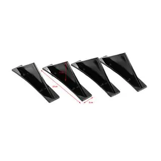 Univerzálny zadný difúzor Type G (4 ks, čierny lesklý, ABS plast) fotografia 2