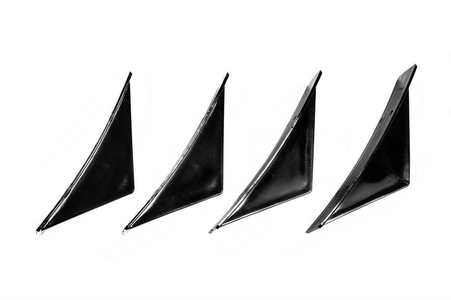 Univerzálny zadný difúzor Type G (4 ks, čierny lesklý, ABS plast) Fotografia 3