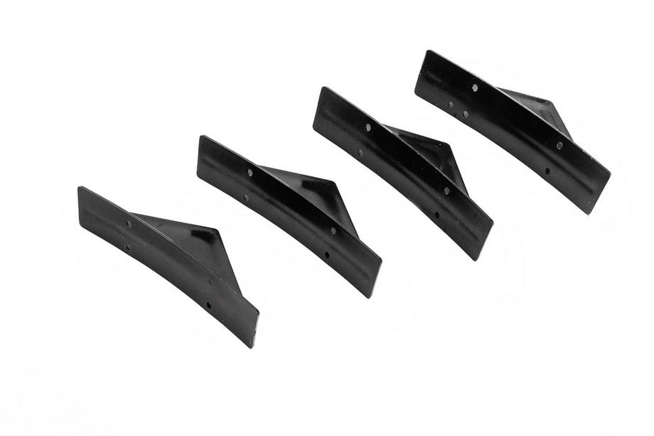 Univerzálny zadný difúzor Type G (4 ks, čierny lesklý, ABS plast) Fotografia 4