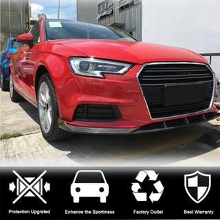 Predný splitter Lip V1 (pre Base 2017-2020 Sedan, karbón) Audi A3 2012–2020 fotografia 3
