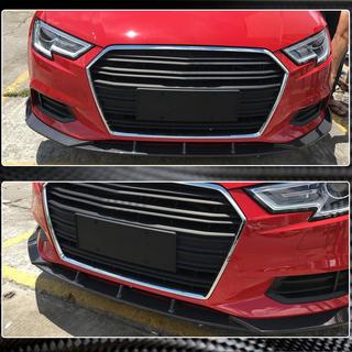 Predný splitter Lip V1 (pre Base 2017-2020 Sedan, karbón) Audi A3 2012–2020 fotografia 4