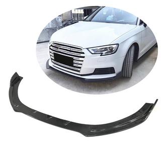 Lip spoiler predného nárazníka Lip V1 (pre Base 2017-2020 HB, karbón) Audi A3 2012–2020 fotografia 1