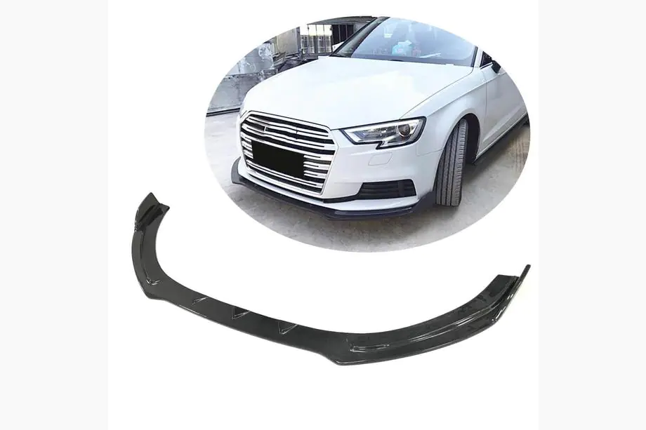 Audi A3 2012–2020 Lip spoiler predného nárazníka Lip V1 (pre Base 2017-2020 HB, karbón) Image