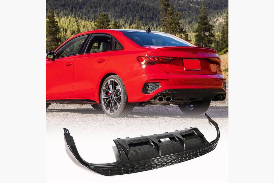 Audi A3 2020– Difúzor zadného nárazníka V2 (pre S-Line Sedan 2020-2023, karbón) Image