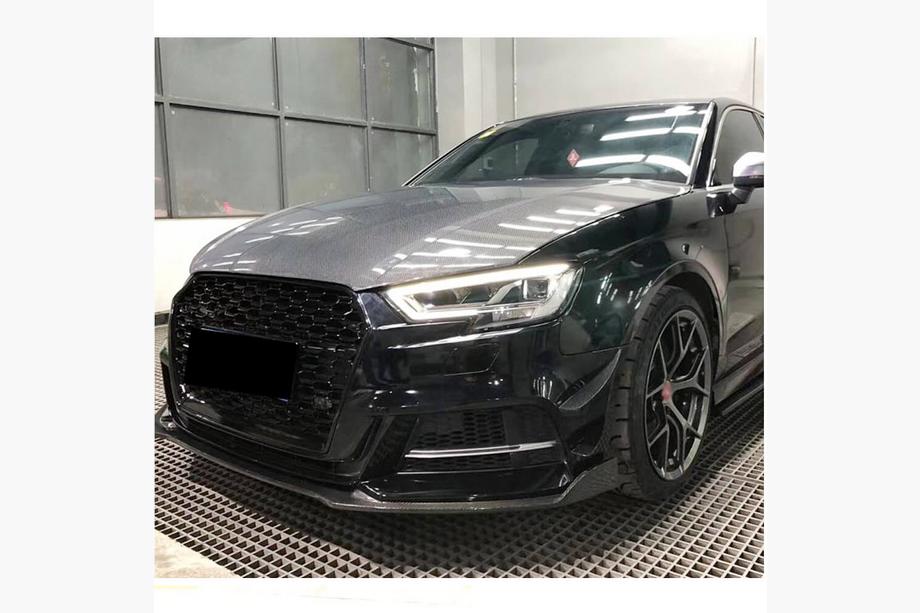 Audi A3 2012–2020 Kapota V2 (pre Sedan 2012-2016, karbón) Fotografia 3